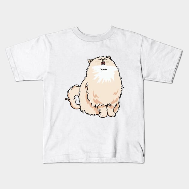 Screaming Cat! Kids T-Shirt by SirBobalot